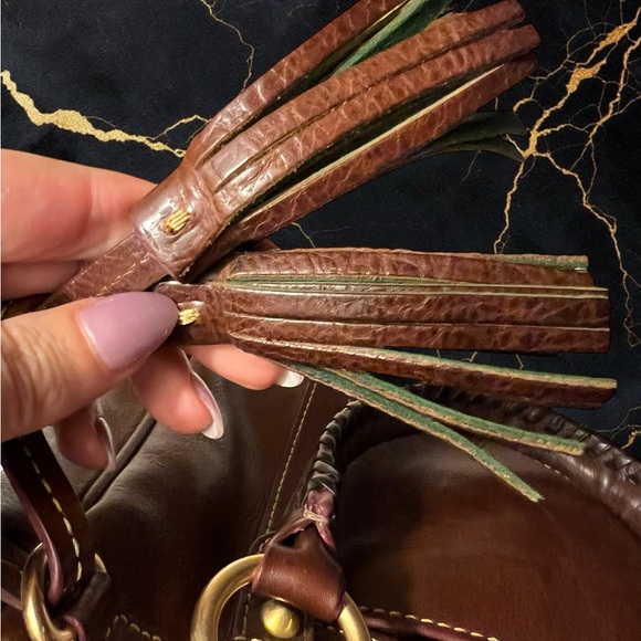 Dooney & Bourke Rich Brown Satchel - Picture 8 of 11